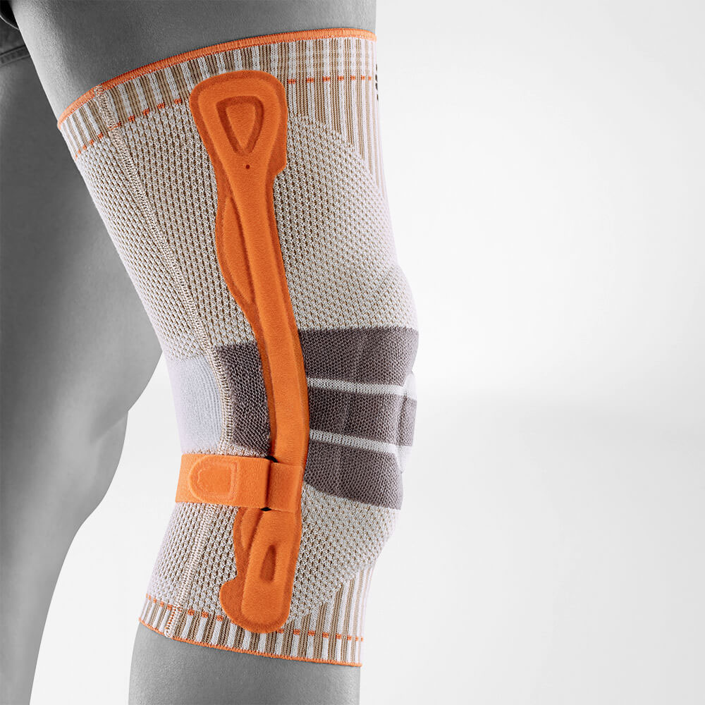 Seitliche Ansicht der Kniebandage für Wander Sport